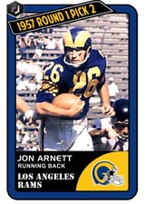 ACEO JON ARNETT LOS ANGELES RAMS CUSTOM HAND MADE ART CARD