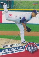 2017 Round Rock Express Eddie Gamboa RC Rookie Texas Rangers