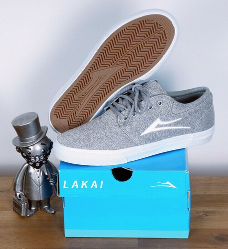 Lakai Footwear Skate Shoes Griffin Light Grey Textil 8/41