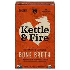 Kettle And Fire Broth Bone Chicken Turmeric Organic 16.9 oz Pack Of 6 