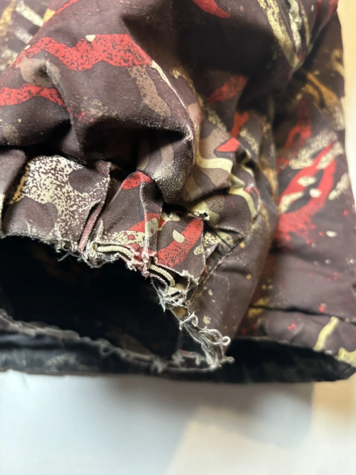 burton frontier woodland camo dryride powder skirt jacket