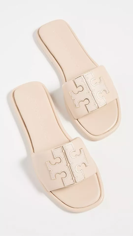 Tory burch sale gold slides