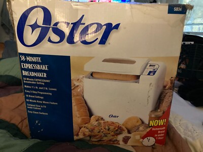 Oster Bread Maker Machine 58-Minute Expressbake 2 lb Model 5834 