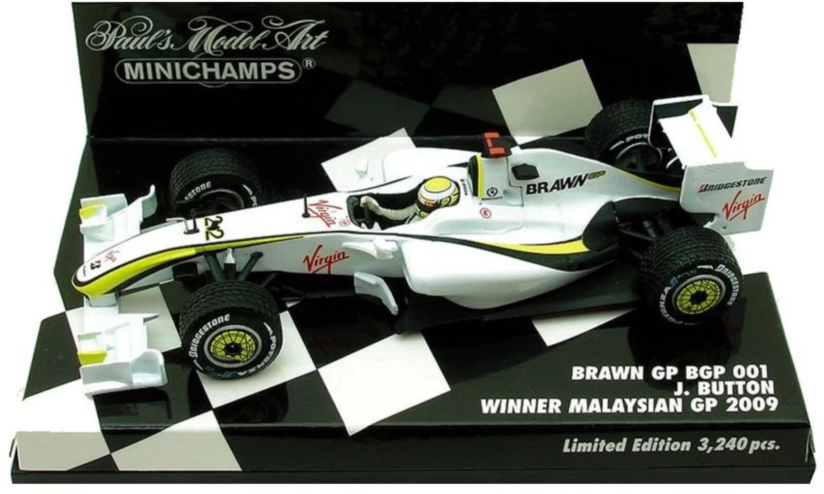 MINICHAMPS Jenson Button Diecast Racing Cars 2009 Vehicle Year for