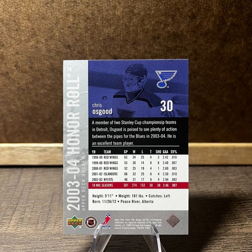 2003-04 Upper Deck Honor Roll Hockey - Pick a Card - Picture 140 of 172