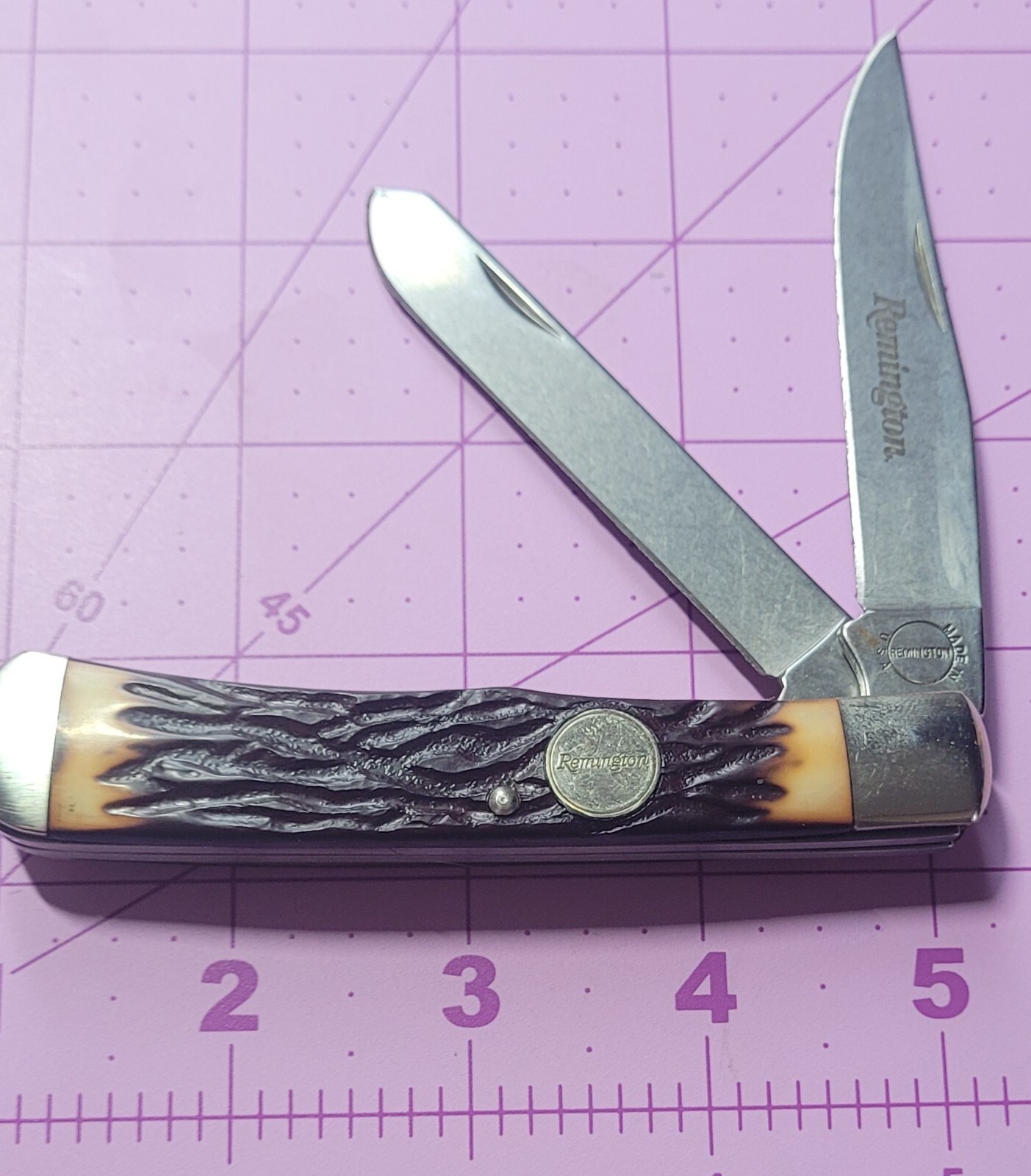 Vintage Remington R12 Trapper Folding Knife Made In USA eBay