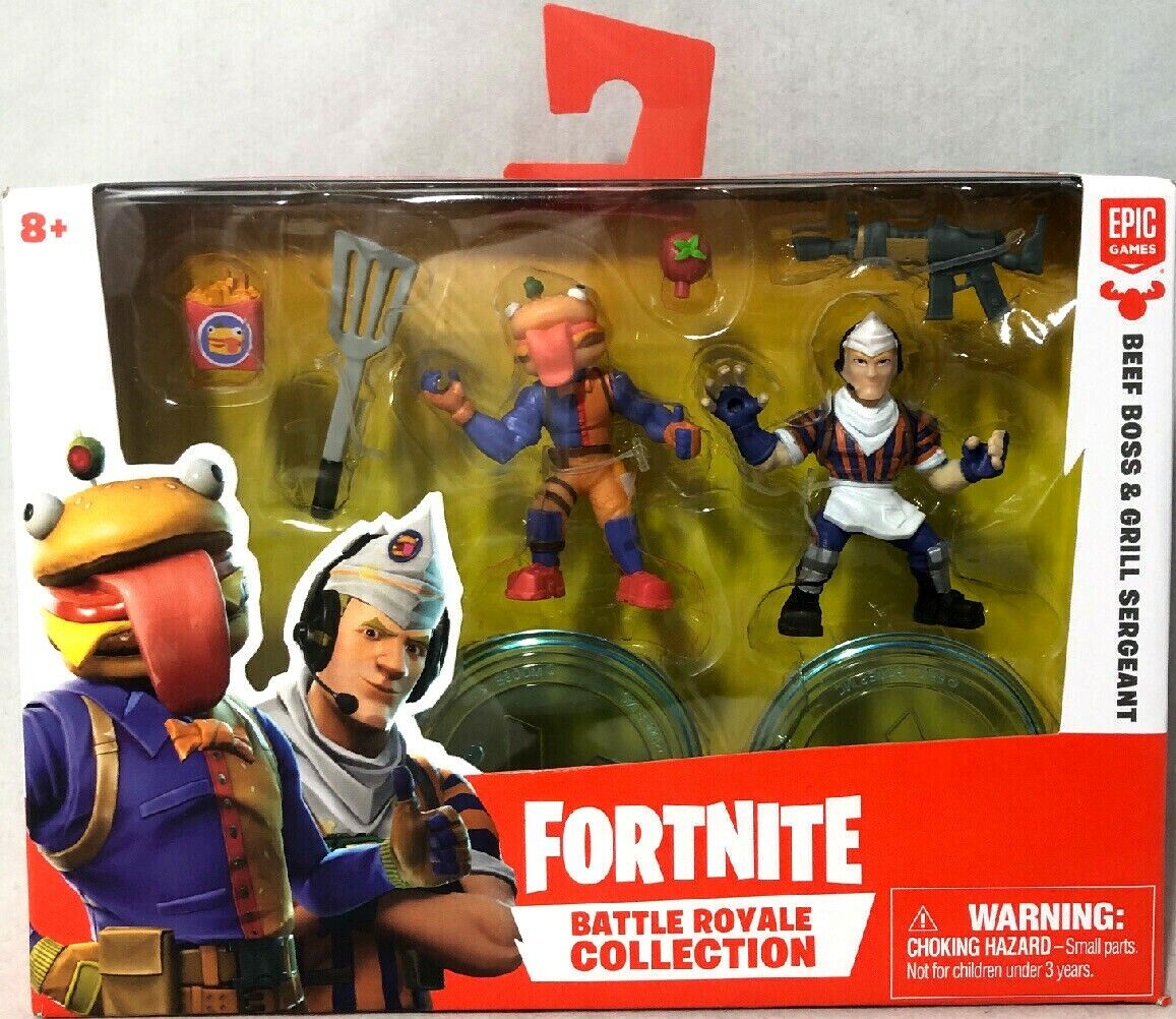 Figure 2 Pack 2019 Fortnite Bataille Royale Collection Boeuf Boss Grill SERGENT