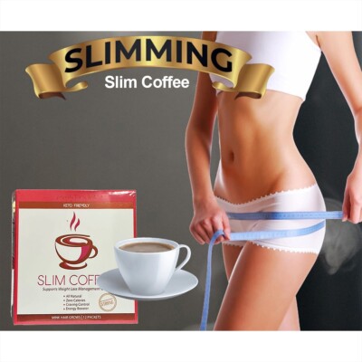 Slim Coffee Keto Friendly Healty Weight Loss. Weight Control 12 Pack US Flaver