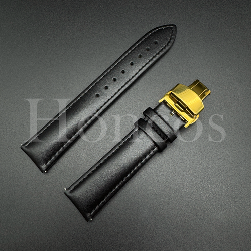 Correa de reloj de cuero negro 18 20 22 mm cierre de liberación rápida se adapta a Casioak EE. UU. - Imagen 15 de 20