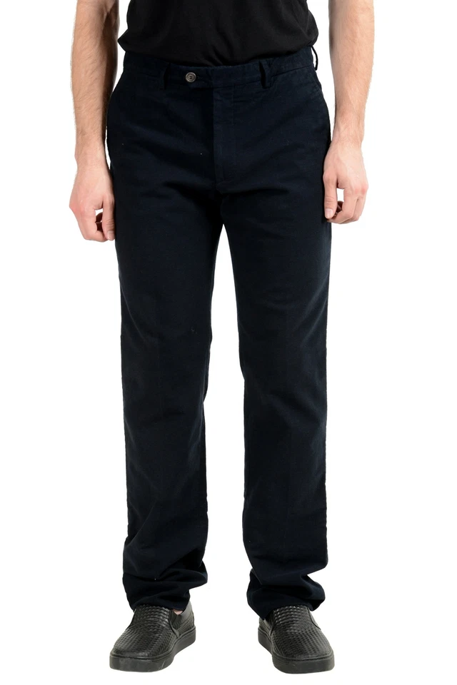 Pantalones informales elásticos negros para hombre Malo US 34 IT 50 Foto 4 de 4