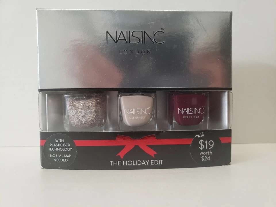 Nails Inc. THE HOLIDAY EDIT, Juego de regalo navideño de 3 piezas Foto 2 de 4