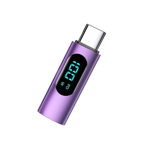 Type C Female to Type-C Male USB C adapter converter Speed PD High 100W US T2D2 - Photo 7 sur 16