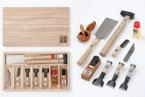 Real miniature carpentry tools kit Mame do raku