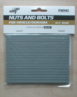 Nuts & Bolts for Vehicle/Diorama Plastic Set B Small Meng Supplies SPS7