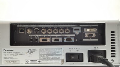 Panasonic PT-DW640US DW640 DLP 6000 Lumens WXGA Projector No Lens