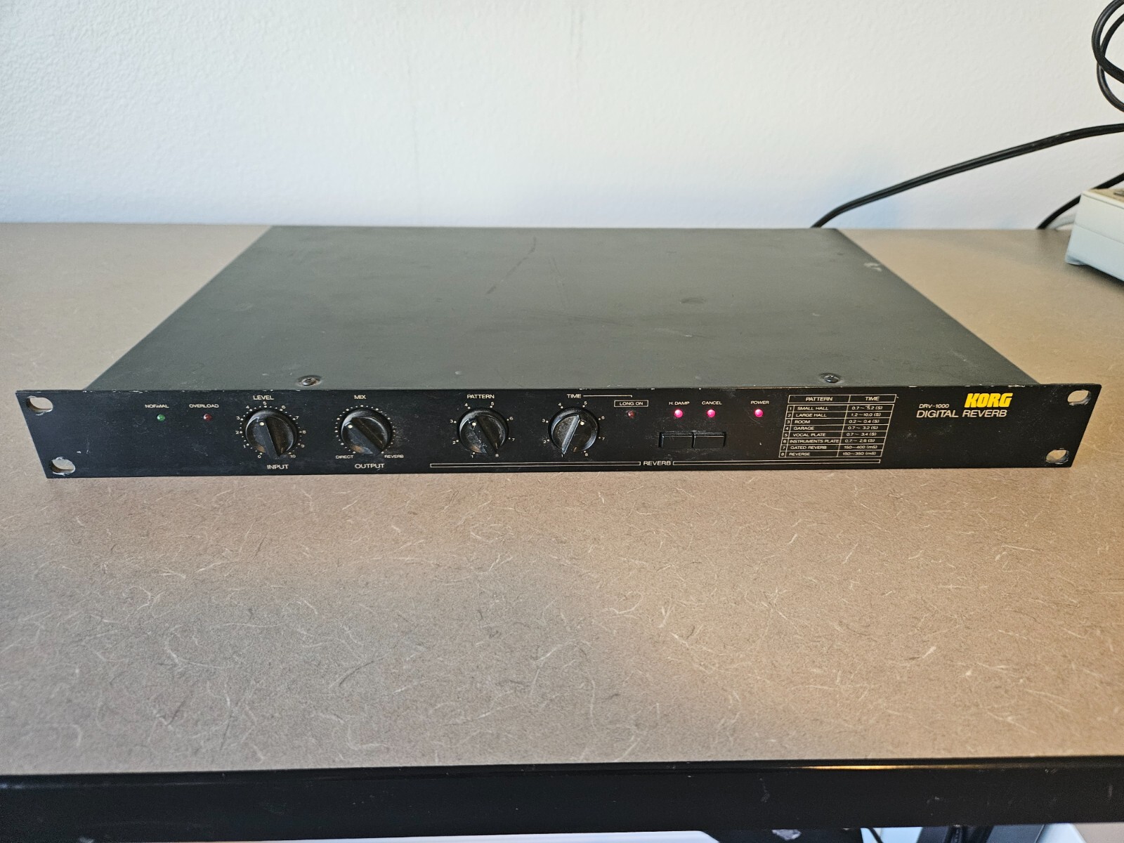 DRV1000 Digital Reverb Rack Effects eBay