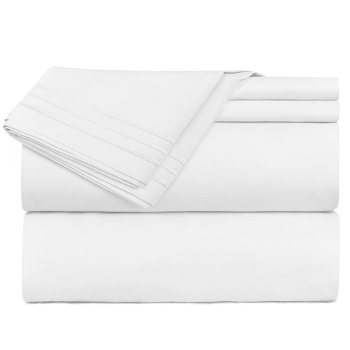 Double Brushed Soft Microfiber Hotel Style Bed Sheets, Deep Pocket Sheet Set - Picture 345 of 360