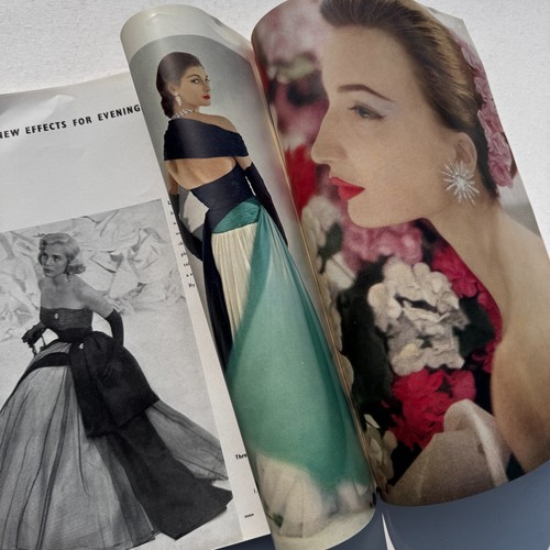 1952 Balenciaga Horst Vogue 50s vintage fashion beauty magazine Paris Original - Picture 3 of 4