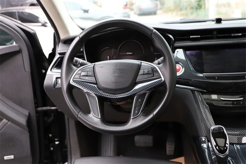 For Cadillac XT5 2016-2024 Plastic Carbon Fiber Console Gear Door Trims Stickers - Bild 22 von 34