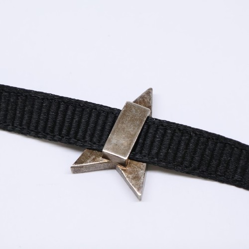 Christian Dior Star Choker (necklace) Antique Silver Color/Blue/Black - Picture 3 of 7