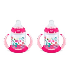 NUK Learner Cup, 5oz, 2-Pack, Flowers   BPA Free, Spill Proof Sippy Cup