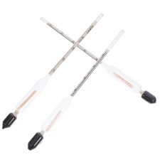 3Pcs Transparent Glass Sugar Hydrometers for Maple Syrup Beer Wine Measurement