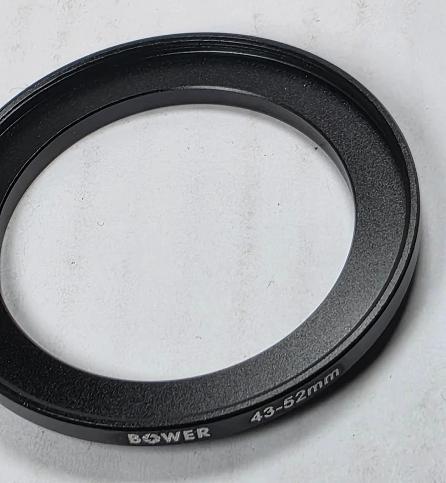 Anillo adaptador escalonado de metal 43-52 mm lente de 43 mm convertidor de filtro de 52 mm E43-E52 Foto 4 de 4