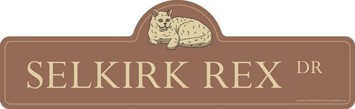 Selkirk Rex Street Sign | Indoor/Outdoor | Dog Lover Funny Home Décor for Gar.