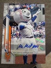 2020 Topps Opening Day Mr. Met Certified Mascot Autograph New York Mets Auto
