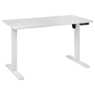 casa NOVA AJUNA Schreibtisch Computertisch Höhenverstellbar Weiß 120 x 60 cm