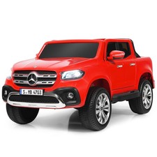 2-Seater 12V Kids Ride On Car Mercedes Benz Licensed X Class RC W/ Trunk Red