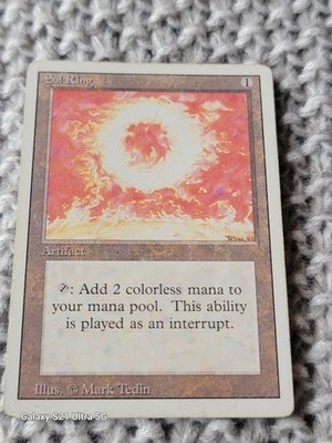 Magic The Gathering Revised Sol Ring Damaged MTG MP