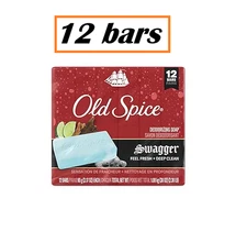 Old Spice Swagger Lot Of 3 Deodorizing Soap Bars 4 Bars Each 12 Bars Total