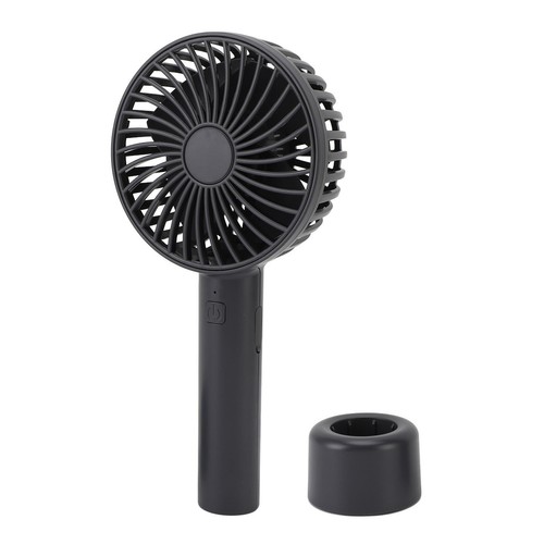 (Dark Gray)Handheld Fan Quiet Long Lasting Running Rechargeable 3 Speed AU