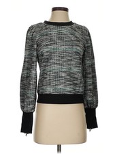 DKNY Women Black Pullover Sweater XS