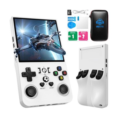 R36MAX Retro Handheld Game Console, 4.0 Inch 720x720 IPS Screen, 64GB Built-i...