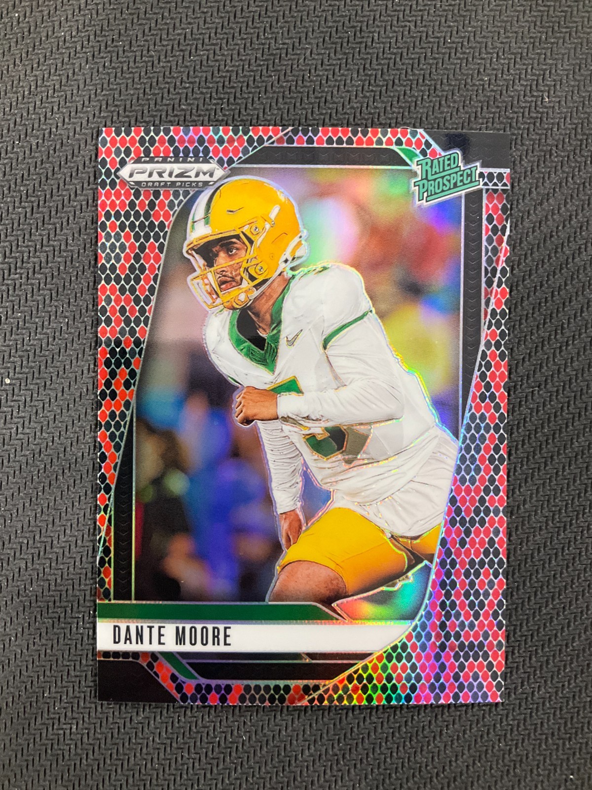 2025 Panini Prizm DP #164 Dante Moore Rated Prospect Snakeskin Prizm No Reserve