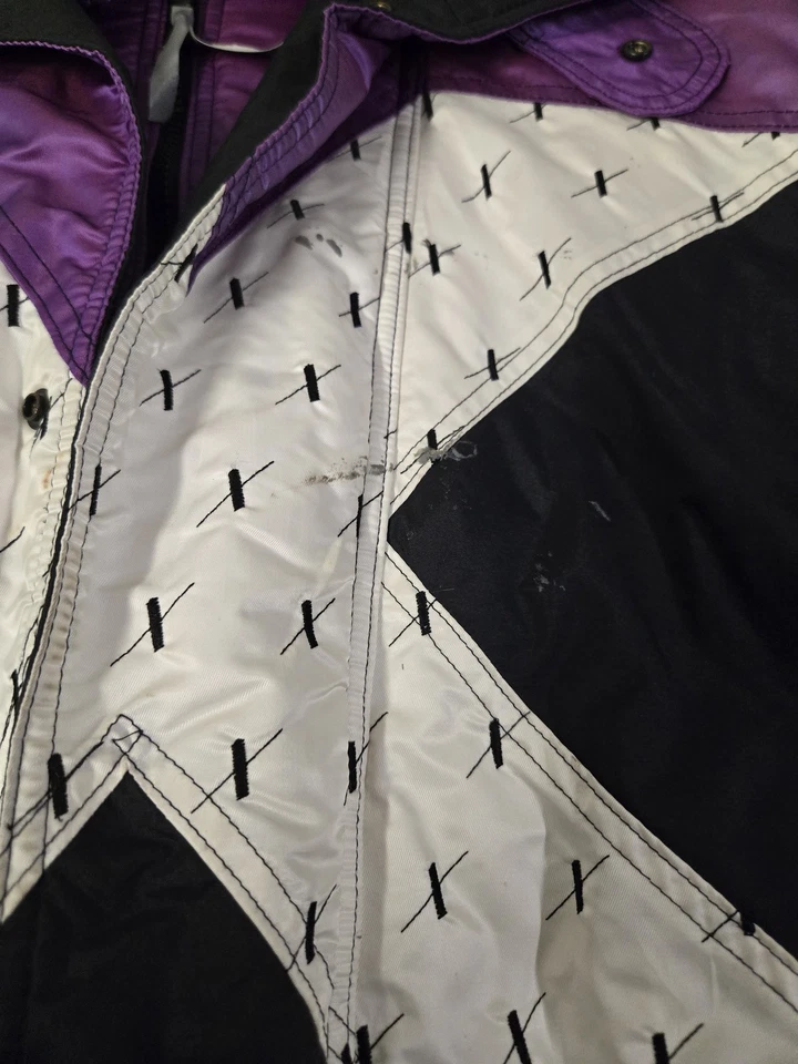 Vintage Polaris Snowmobile Jacket Mens Medium Tall USA Thermolite X Design 90s - Image 3 of 4