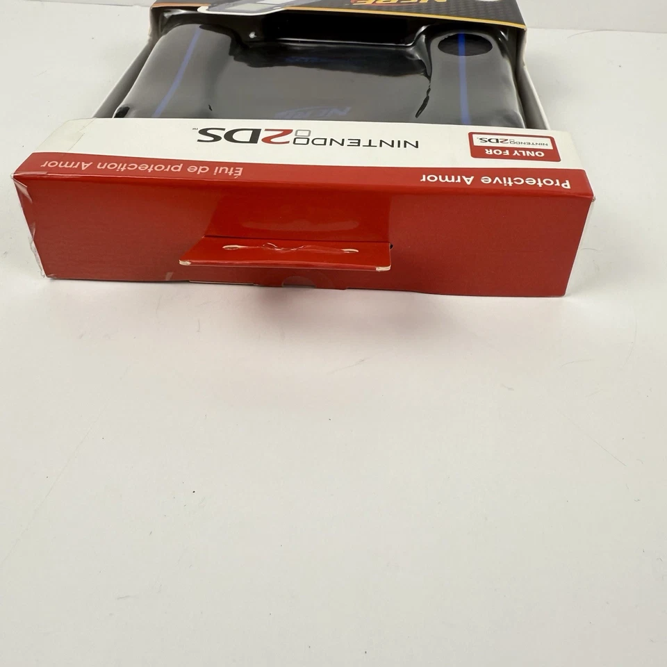 Funda Nerf Nintendo 2 DS Azul y Negra Protectora Armadura Mango Foto 4 de 4