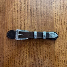 Vogt Sterling Silver 4 Piece Belt Buckle Set