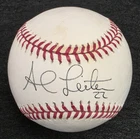 AL LEITER Signed Official Baseball-BLUE JAYS-NEW YORK YANKEES-JSA