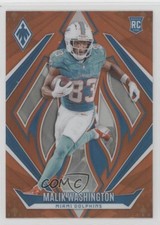2024 Panini Phoenix Rookies Orange Malik Washington #222 0m1u