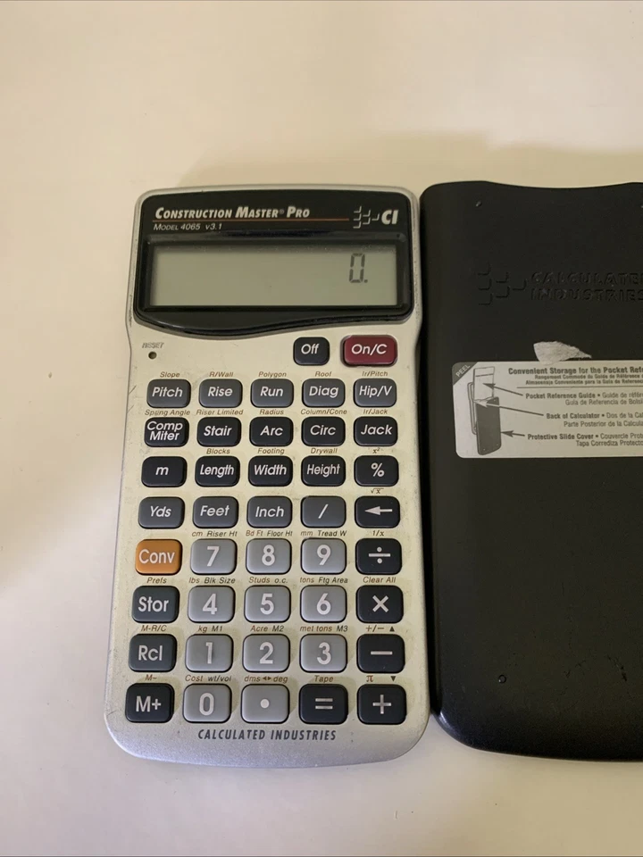 Calculated Industries CONSTRUCTION MASTER PRO MODEL 4065 v3.1 Calculator, Case - Image 2 of 4