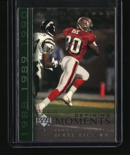 Jerry Rice #DM3 2000 Upper Deck Legends Defining Moments card