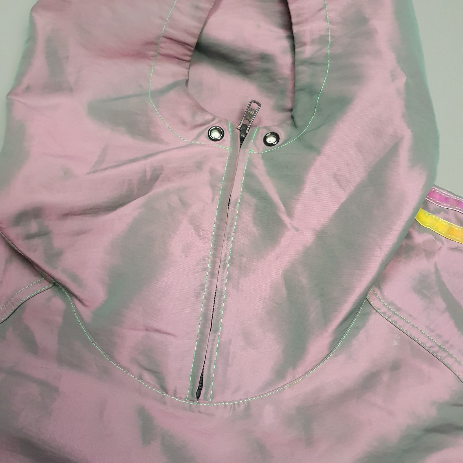 Adidas Originals x Jeremy Scott Windbreaker Purple Hooded Jacket Size Medium thumbnail 10