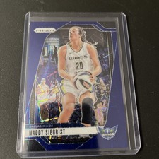 2024-25 Panini Prizm WNBA Blue Lazer Maddy Siegrist Dallas Wings #94