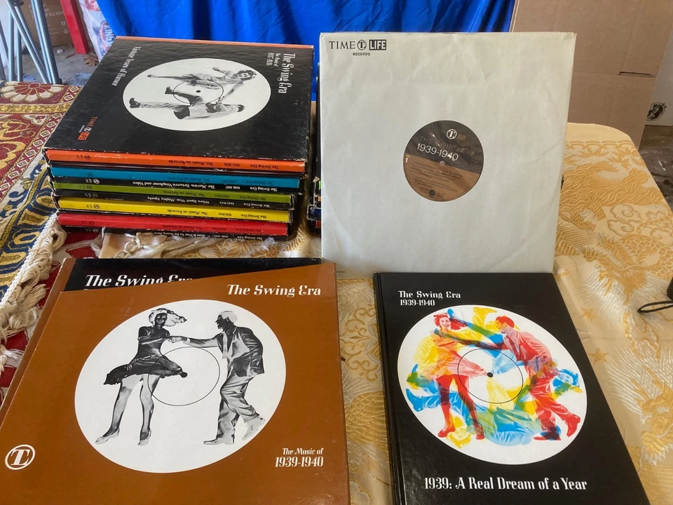 TIME LIFE Records "The Swing Era" Lot of 10 Different Record LP Album Box Sets Foto 3 de 4
