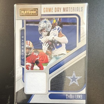 2021 Panini Playbook Game Day Materials CeeDee Lamb #GDM-CDL Cowboys Football