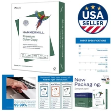 500 Sheets  32 lb White Copy Paper, 8.5x11 - Glossy, Acid-Free Finish