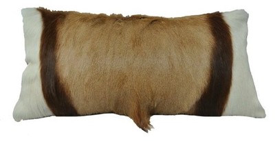 Genuine SPRINGBOK / SPRINGBUCK SKIN HIDE CUSHION PILLOW 20'' x 10'' - STRIKING